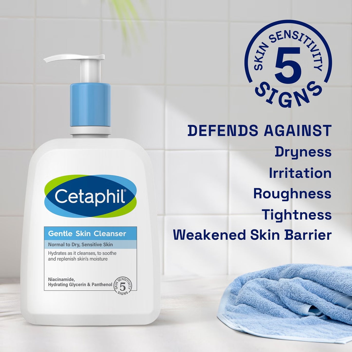 Cetaphil Gentle Skin Cleanser, Face & Body Wash for Dry to Normal, Sensitive Skin, 236ml