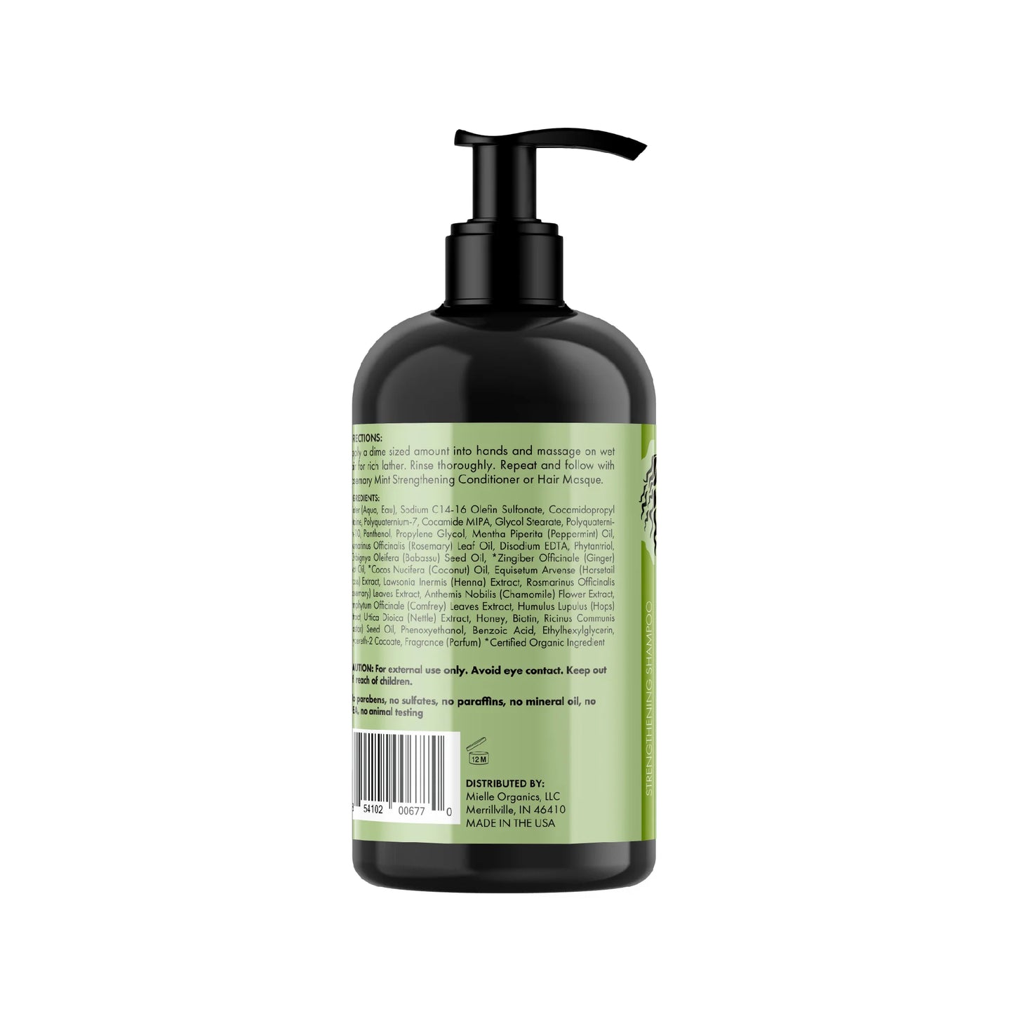 Mielle, Strengthening Shampoo, Rosemary Mint, 12 fl oz (355 ml)