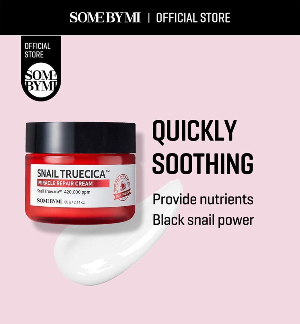 SOME BY MI Snail Truecica Miracle Repair Cream 2.02Oz, 60Gm