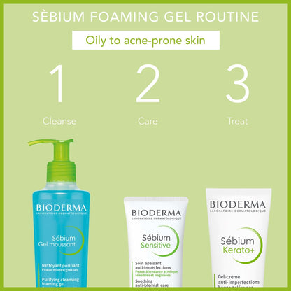 BIODERMA Sebium Purifying Cleansing Foaming Gel - 200ml