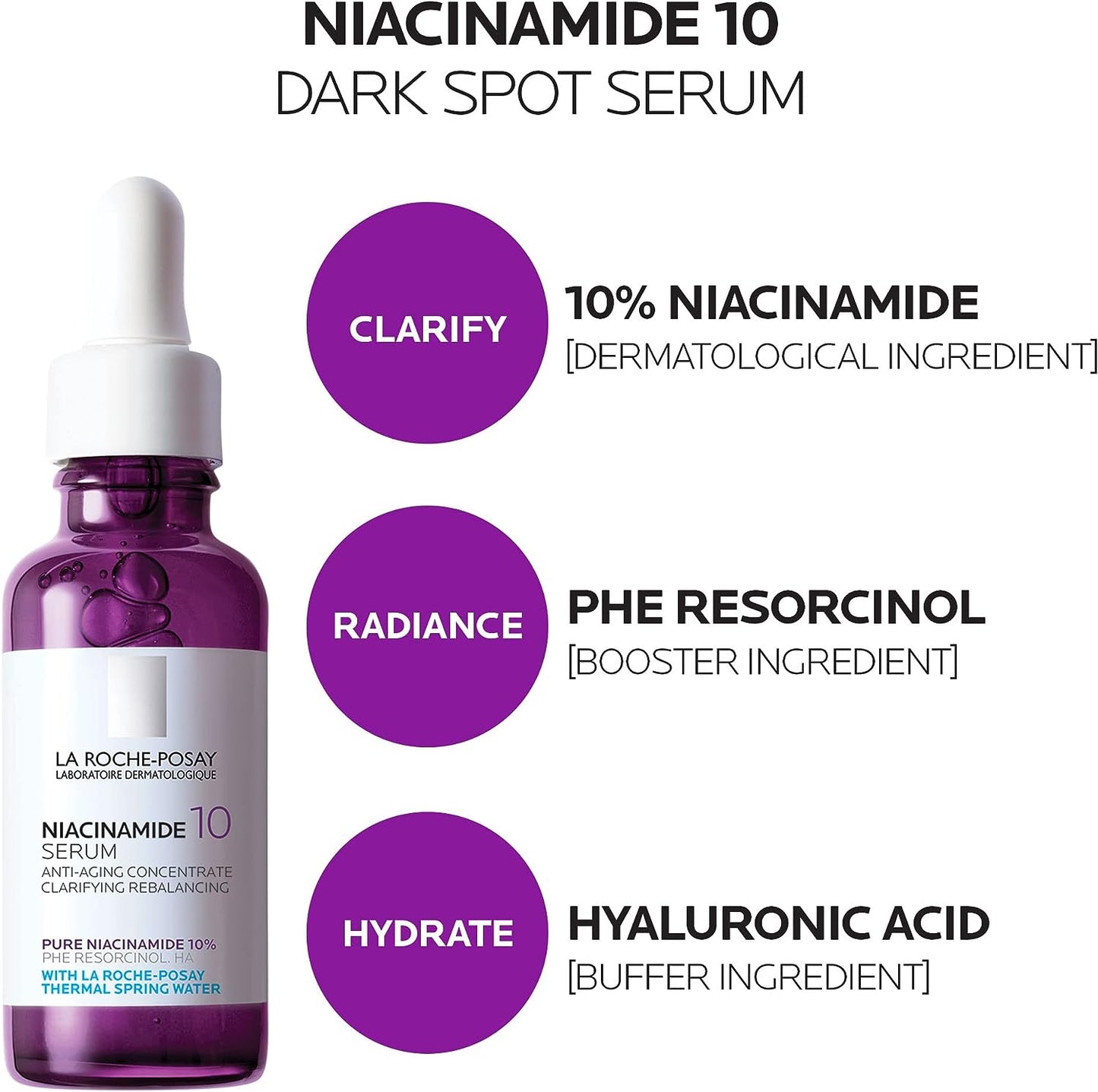 La Roche-Posay PURE NIACINAMIDE 10 SERUM DARK SPOTS CORRECTION - 30ml