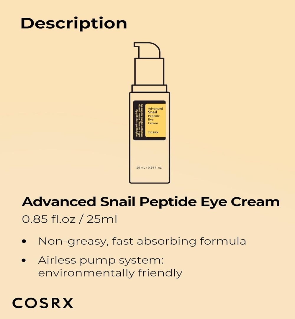 COSRX Advanced Snail Peptide Eye Cream 25ml