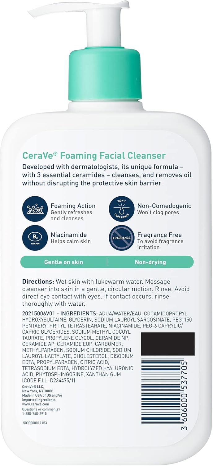 CeraVe Foaming Facial Cleanser 16fl oz | 473ml