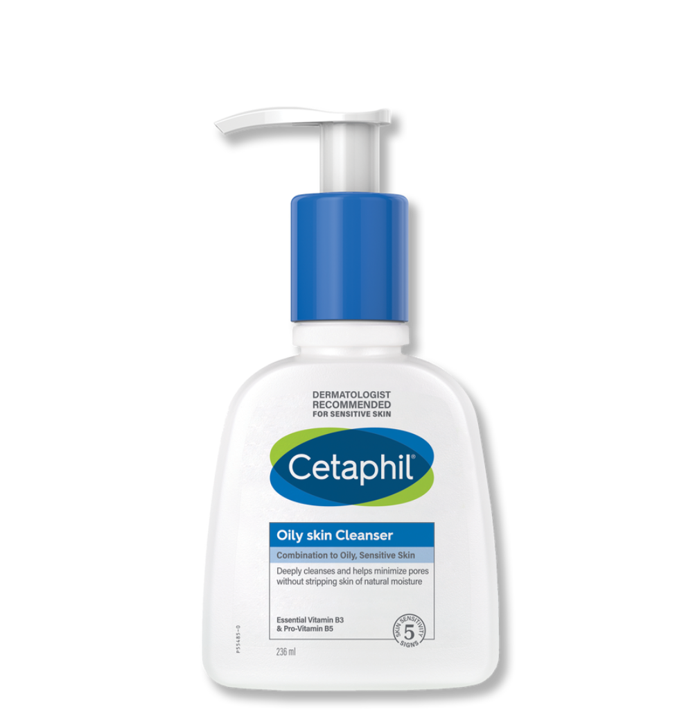 Cetaphil Oily Skin Cleanser, Face & Body Wash, Unscented, 236ml