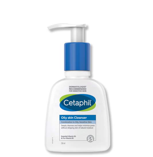 Cetaphil Oily Skin Cleanser, Face & Body Wash, Unscented, 236ml