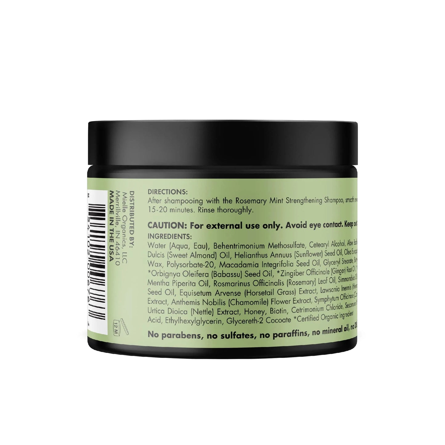 Mielle, Rosemary Mint, Strengthening Hair Masque, 12 oz (340 g)