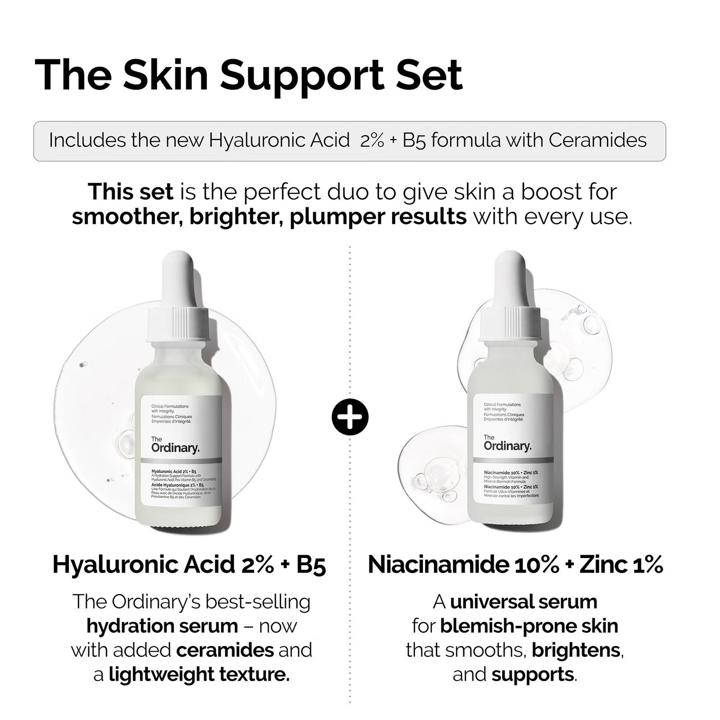 The Ordinary Skin Support Set, 30 ml (Pack of 2)