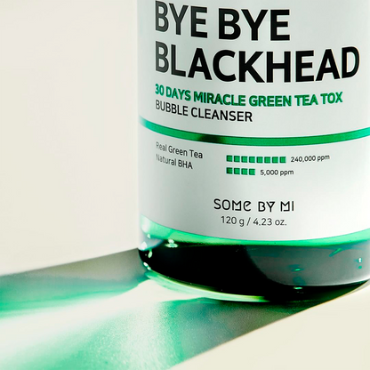 Bye Bye Blackhead Some By Mi 30 Days Miracle Green Tea Tox Bubble Cleanser (120 G)